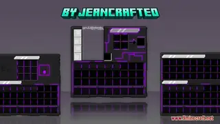 Darker Neon Purple GUI and HUD Resource Pack (1.21.1, 1.20.1) – Texture Pack