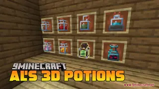AL's 3D Potions Resource Pack (1.21.1, 1.20.1) – Texture Pack