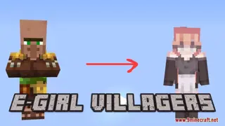 E-Girls Villagers Resource Pack (1.21.1, 1.20.1) – Texture Pack