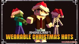 Wearable Christmas Hats Resource Pack (1.21.1, 1.20.1) – Texture Pack