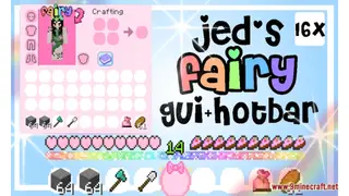 Jed's Fairy GUI + Hotbar Resource Pack (1.21.1, 1.20.1) – Texture Pack