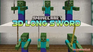 3D Long Sword Resource Pack (1.21.1, 1.20.1) – Texture Pack