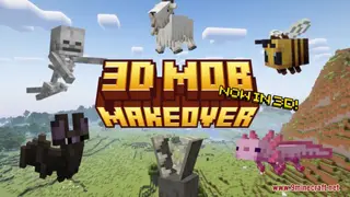 3D Mob Makeover Resource Pack (1.21.1, 1.20.1) – Texture Pack