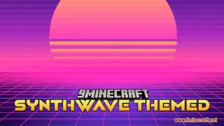 Synthwave Themed Resource Pack (1.21.1, 1.20.1) – Texture Pack