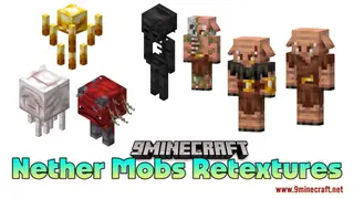 Nether Mobs Retextures Resource Pack (1.21.1, 1.20.1) – Texture Pack