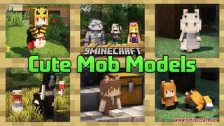 Cute Mob Models Resource Pack (1.21.1, 1.20.1) – Texture Pack