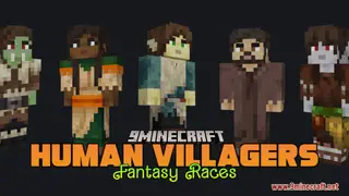 Human Villagers – Fantasy Races Resource Pack (1.21.1, 1.20.1) – Texture Pack