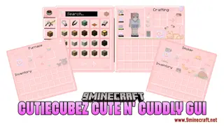 CutieCubez Cute n' Cuddly GUI Resource Pack (1.21.1, 1.20.1) – Texture Pack
