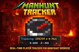 Manhunt Tracker Addon (26.x, 1.21) – MCPE/Bedrock Mod