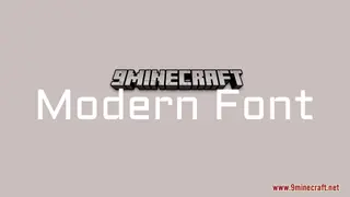 Modern Font Resource Pack (1.21.1, 1.20.1) – Texture Pack