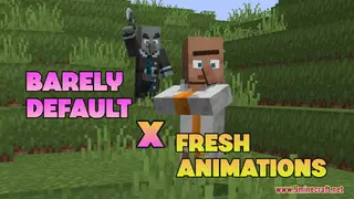 Barely Default x Fresh Animations Resource Pack (1.21.1, 1.20.1) – Texture Pack