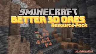 Better 3D Ores Resource Pack (1.21.1, 1.20.1) – Texture Pack