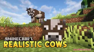 Realistic Cows Resource Pack (1.21.1, 1.20.1) – Texture Pack
