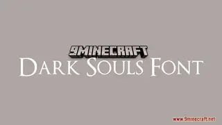 Dark Souls Font Resource Pack (1.21.1, 1.20.1) – Texture Pack