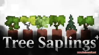 Tree Saplings+ Resource Pack (1.21.1, 1.20.1) – Texture Pack