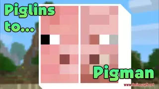 Piglins to Pigman Resource Pack (1.21.1, 1.20.1) – Texture Pack