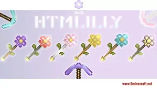 Htmlilly's Flower Crafting Tools Resource Pack (1.21.1, 1.20.1) – Texture Pack
