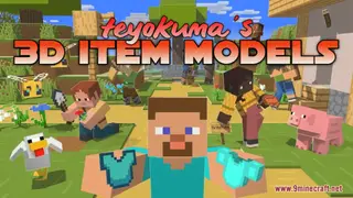 teyokuma's 3D Item Models Resource Pack (1.21.1, 1.20.1) – Texture Pack