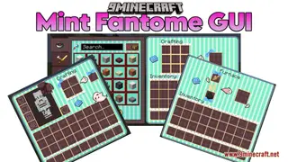 Mint Fantome GUI Resource Pack (1.21.1, 1.20.1) – Texture Pack