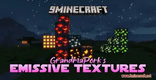 GrandmaPork's Emissive Textures Resource Pack (1.21.1, 1.20.1) – Texture Pack