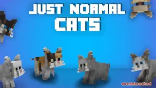Just Normal Cats Resource Pack (1.21.1, 1.20.1) – Texture Pack