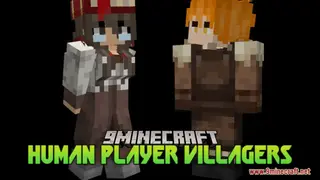 Human Player Villagers Resource Pack (1.21.1, 1.20.1) – Texture Pack