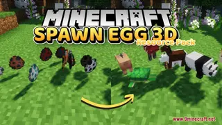 Spawn Egg 3D Resource Pack (1.21.1, 1.20.1) – Texture Pack