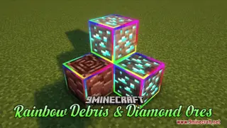 Rainbow Debris & Diamond Ores Resource Pack (1.21.1, 1.20.1) – Texture Pack