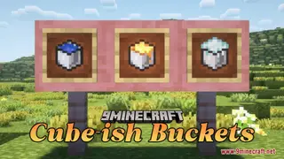 Cube-ish Buckets Resource Pack (1.21.1, 1.20.1) – Texture Pack