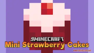Mini Strawberry Cakes Resource Pack (1.21.1, 1.20.1) – Texture Pack