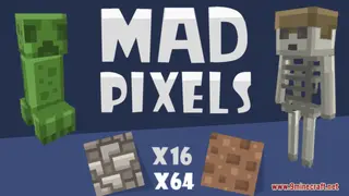Mad Pixels Resource Pack (1.21.1, 1.20.1) – Texture Pack