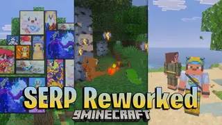 SERP Reworked Texture Pack (26.x) – Fresh Visuals For The SERP Pokedrock Addon