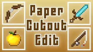 Paper Cut-Out Resource Pack (1.21.1, 1.20.1) – Texture Pack