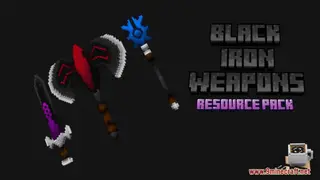 Black Iron Weapons Resource Pack (1.21.1, 1.20.1) – Texture Pack