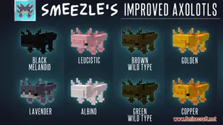 Smeezle's Improved Axolotls Resource Pack (1.20.1) – Texture Pack
