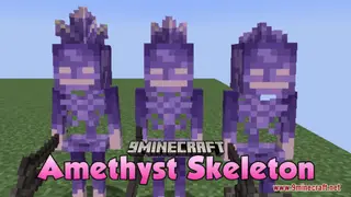 Amethyst Skeleton Resource Pack (1.21.1, 1.20.1) – Texture Pack