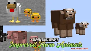 Improved Farm Animals Resource Pack (1.21.1, 1.20.1) – Texture Pack