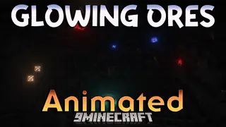 Glowing Ores Animated Texture Pack (26.x, 1.21) – Find Valuable Ores With Bright Outlines