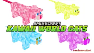 Kawaii World Cats Resource Pack (1.21.1, 1.20.1) – Texture Pack