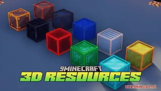 3D Resources (Emissive) Resource Pack (1.21.1, 1.20.1) – Texture Pack