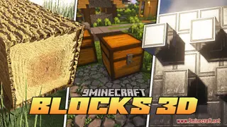 Blocks 3D Resource Pack (1.21.1, 1.20.1) – Texture Pack