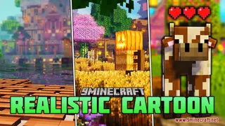 Realistic Cartoon Resource Pack (1.21.1, 1.20.1) – Texture Pack
