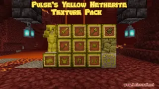 Pulse's Yellow Netherite Resource Pack (1.21.1, 1.20.1) – Texture Pack