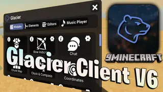 Glacier Client V6 Texture Pack (26.x, 1.21) – Boost Frame Rates And Customize Game Menus
