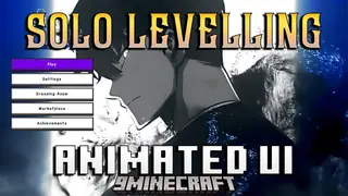 Solo Levelling Animated UI Texture Pack (26.x, 1.21) – Purple Anime Menu Interface