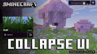 Collapse UI Texture Pack (26.x, 1.21) – Custom Console Style Menus For Bedrock