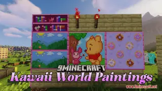 Kawaii World Paintings Resource Pack (1.21.1, 1.20.1) – Texture Pack