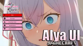 Alya UI Texture Pack (26.x, 1.21) – Bright Pink Anime Theme With Transparent UI