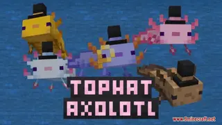Tophat Axolotls Resource Pack (1.21.1, 1.20.1) – Texture Pack