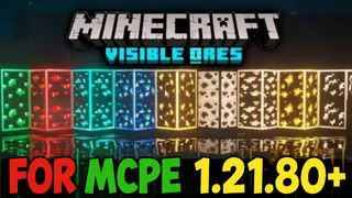Visible Ores Plus Texture Pack (26.x, 1.21) – MCPE/Bedrock